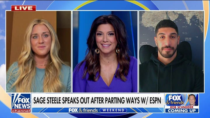 'One brave woman': Enes Kanter Freedom, Riley Gaines show support for ex-ESPN anchor Sage Steele