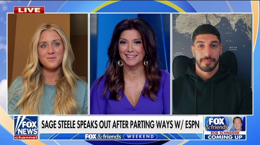 'One brave woman': Enes Kanter Freedom, Riley Gaines show support for ex-ESPN anchor Sage Steele