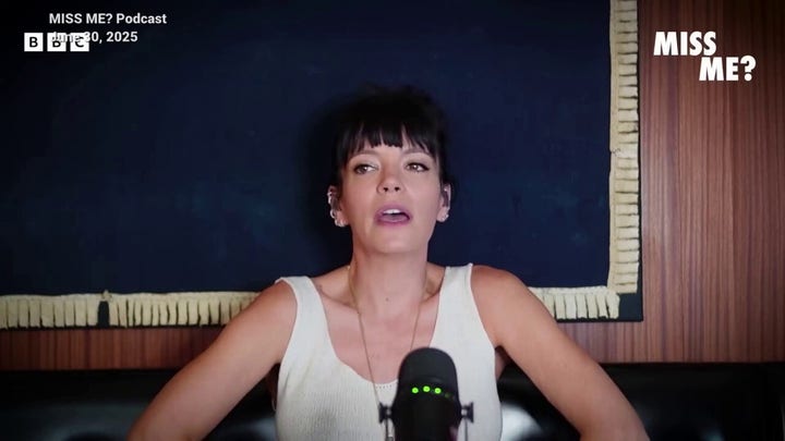 British pop star Lily Allen laughs about not being able to remember how many abortions she’s had
