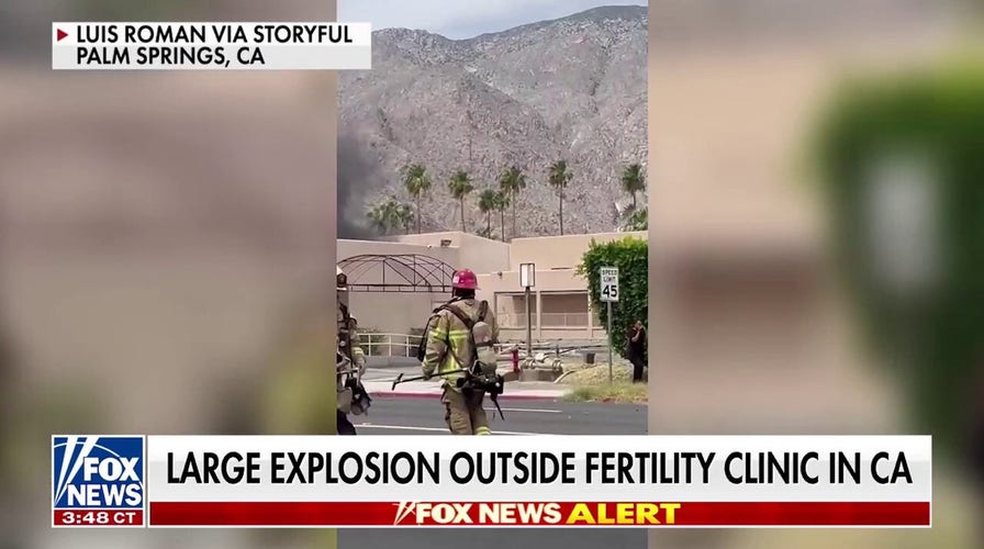 Large explosion occurs outside Palm Springs fertility clinic