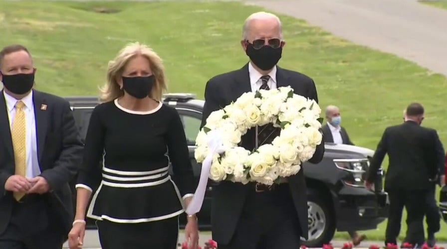 Joe Biden makes first public appearance in weeks