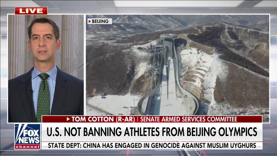 Tom Cotton pak Biden op die Olimpiese Spele in Beijing: 'They had no plan to protect our athletes'