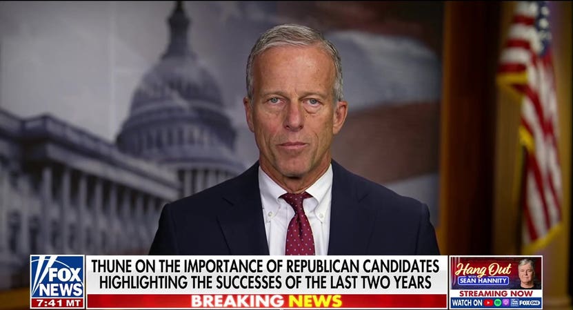 Sen John Thune warns of Democrats' radical agenda ahead of midterms