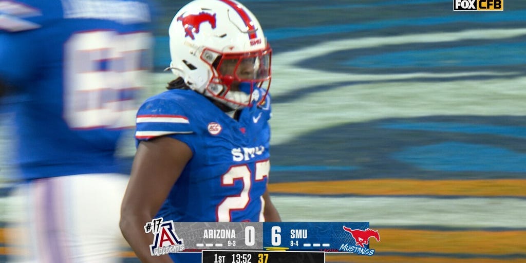 T.J. Harden rushes for one-yard TD, giving SMU early lead over Arizona