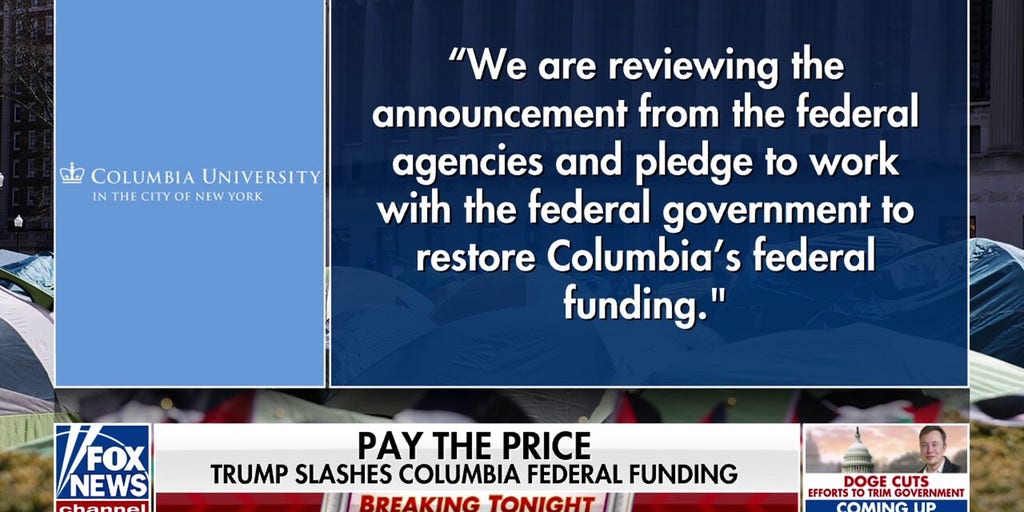 Trump pulls federal funding from Columbia University over pro-terror demonstrations