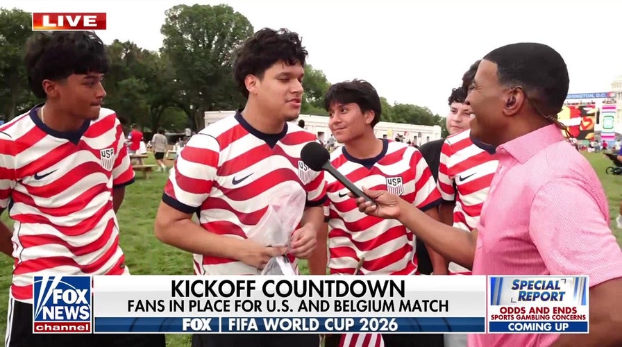 Fans react ahead of US-Belgium World Cup round 16 match