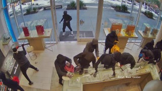 Mob of masked thieves storm California jewelry store, stealing $1 million in merchandise
