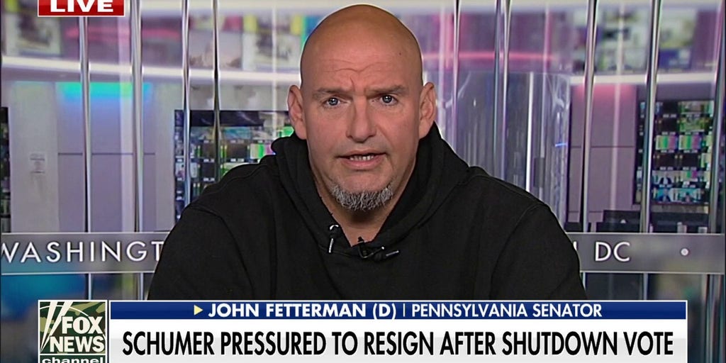 Fetterman breaks with Democrats, backs GOP to end shutdown