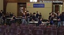 Students at St. Aloysius Academy in Pennsylvania cheer after Pope XIV appointment