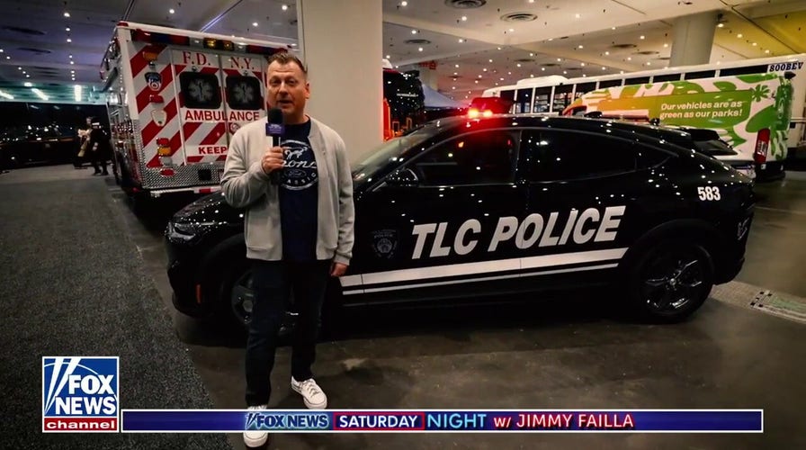 Jimmy Catches Up With Michael Strahan At The New York Auto Show On 'Fox News Saturday Night'