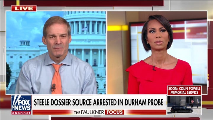 Rep. Jim Jordan reacts to Durham probe arrest: Clinton campaign was ‘cozying’ up to Russia, not Trump