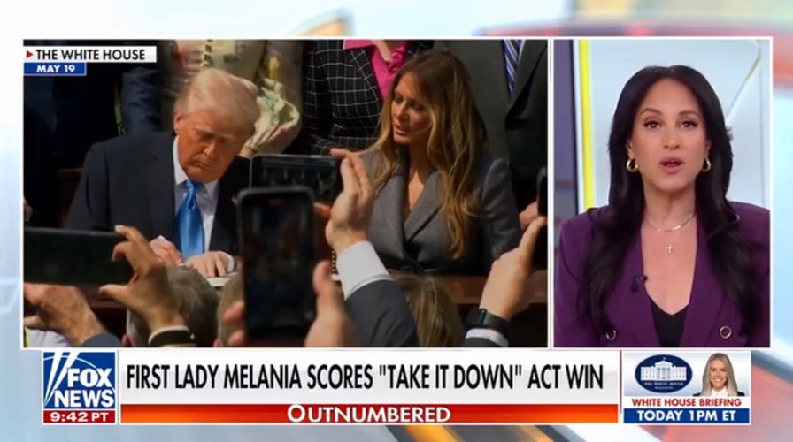 Melania Trump scores Take It Down Act win, archetypal  condemnation  handed down
