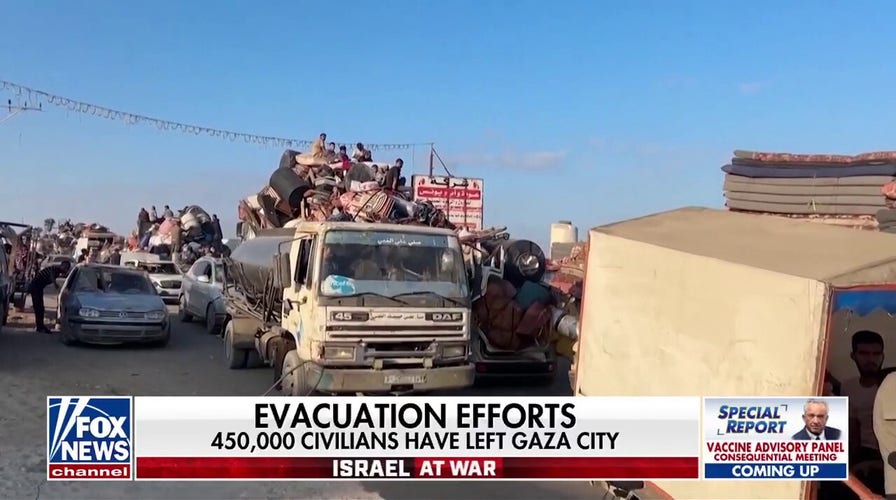Israel expands assault on Hamas as more than 400,000 civilians flee Gaza