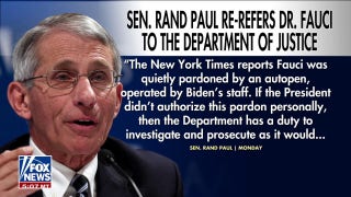 Rand Paul refers Dr. Fauci to DOJ again after Biden autopen revelations
