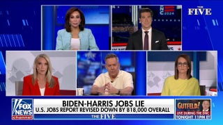 'The Five': Biden-Harris dealt with major blow after stunning revision in jobs market - Fox News