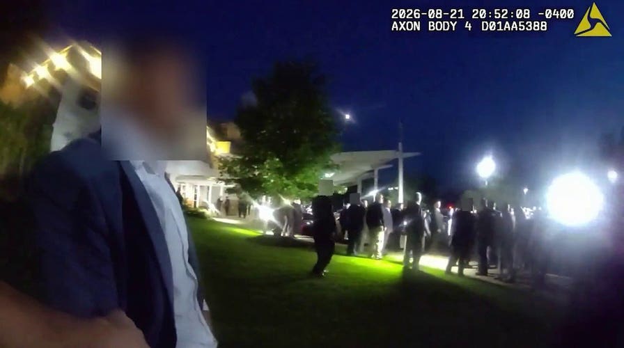 Video shows chaotic wedding fight as men restrain knife-wielding guest