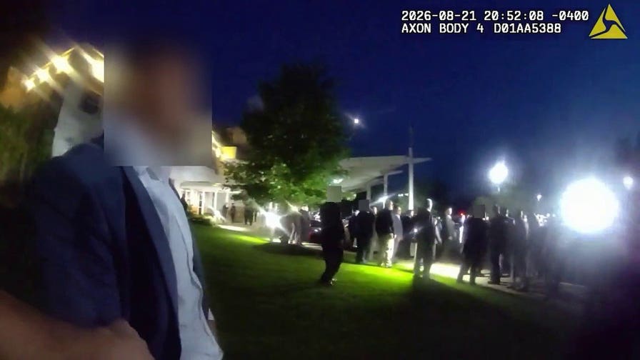 Video shows chaotic wedding fight as men restrain knife-wielding guest