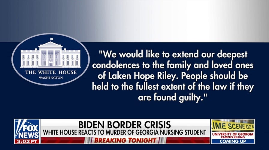White House reacts to murder of Georgia nursing student