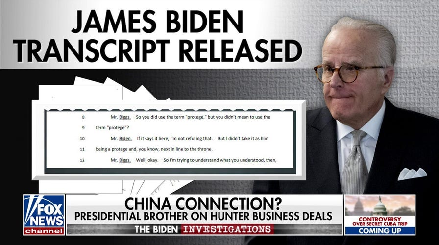 James Biden repeatedly tells lawmakers President Biden wasn't involved in family business deals