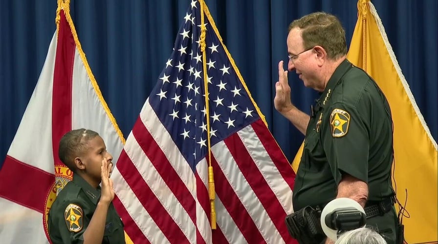 Devarjaye ‘DJ’ Daniel is sworn in at Florida sheriff's office