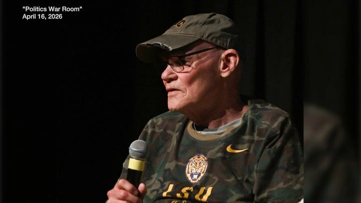 Carville warns that Fetterman switching parties could be a 'real threat' to Dem Senate plans