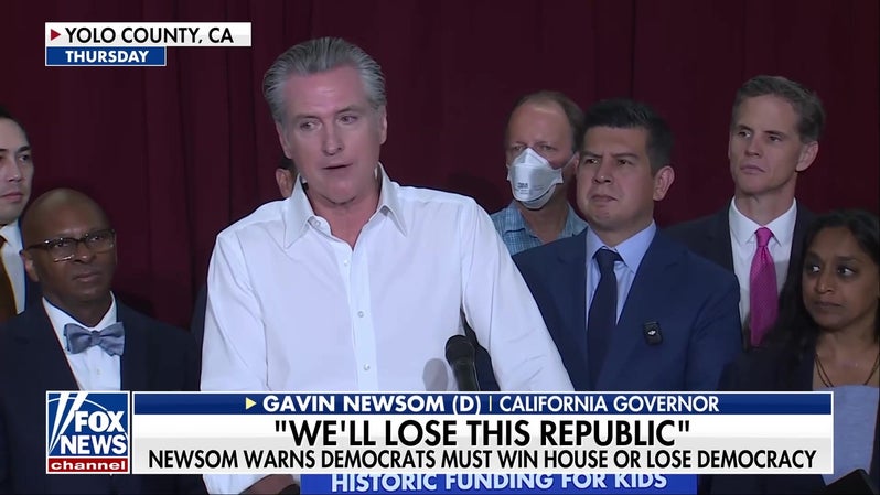 Gavin Newsom warns Democrats must win the House or 'lose the Republic'