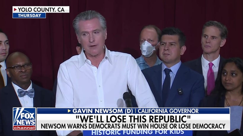 Gavin Newsom warns Democrats must win the House or 'lose the Republic'