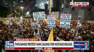 Thousands of Israelis protest war in Gaza, call for return of remaining hostages