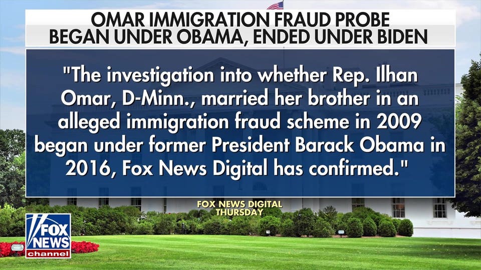 Rep. Ilhan Omar immigration probe was initiated by Obama-era FBI