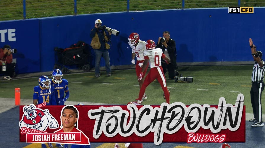 Jayden Mandal connects with Josiah Freeman for 18-yard TD, extending Fresno State’s lead over San Jose State