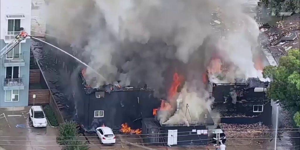 Explosion and fire at Dallas apartment building injures at least 1