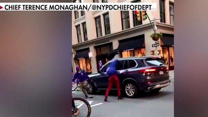 Teen arrested in New York City attack on SUV in broad daylight 