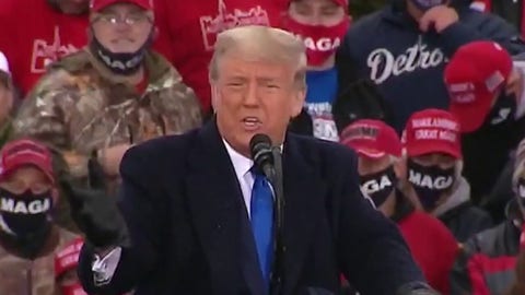 Trump slams Biden at Michigan rally over pledge to raise taxes