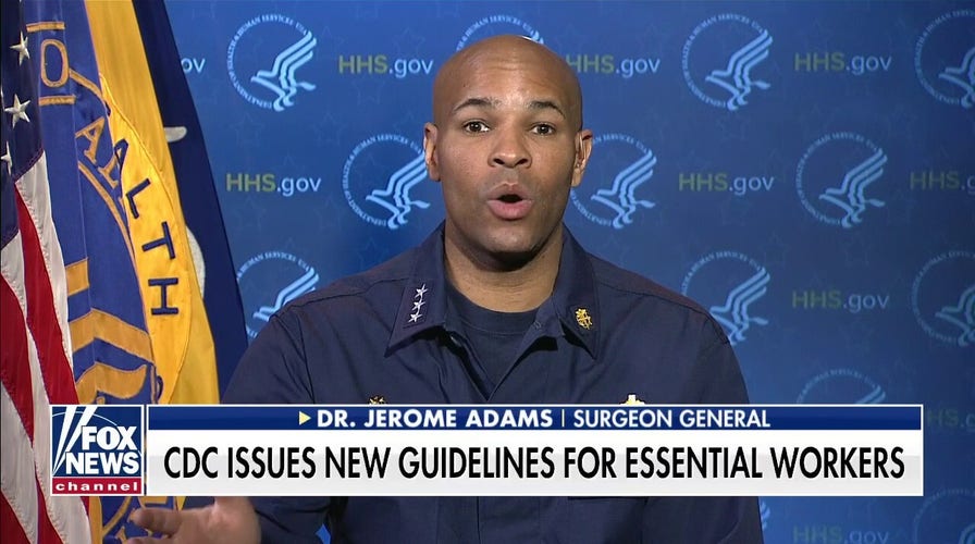 U.S. Surgeon General Jerome Adams discusses new CDC guidelines for essential workers