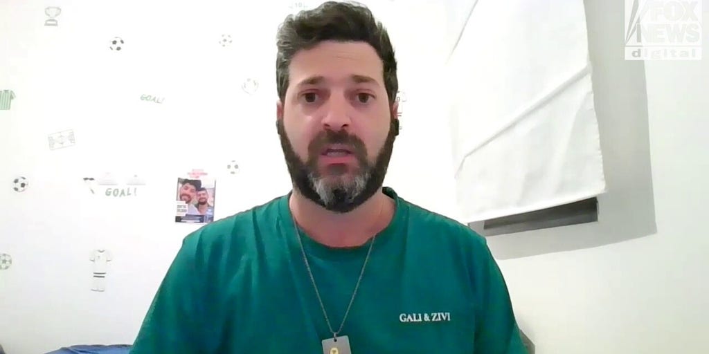 Liran Berman speaks about his brothers, Gali and Ziv, who have been held captive in Gaza since the Oct. 7 attacks