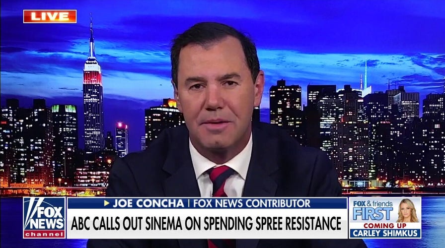 Joe Concha slams ABC for claims Sinema has 'taken hard turn to the right'