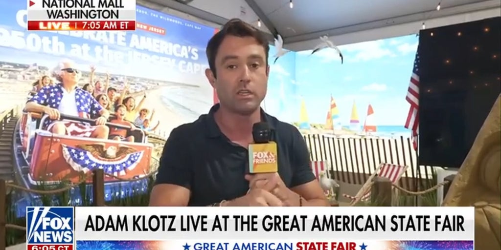 Adam Klotz visits New Jersey pavilion at Great American State Fair