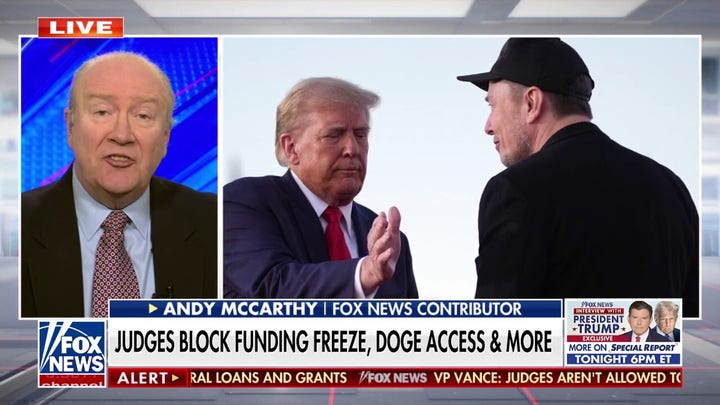 Andy McCarthy defends DOGE: Government spending needs to follow the rule of the law