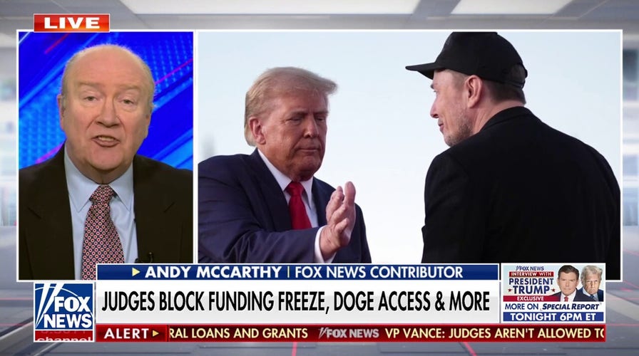Andy McCarthy defends DOGE: Government spending needs to follow the rule of the law