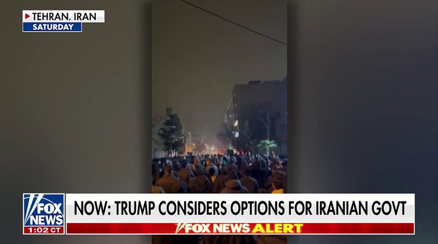 President Trump mulls options for Iranian government as anti-regime protests continue