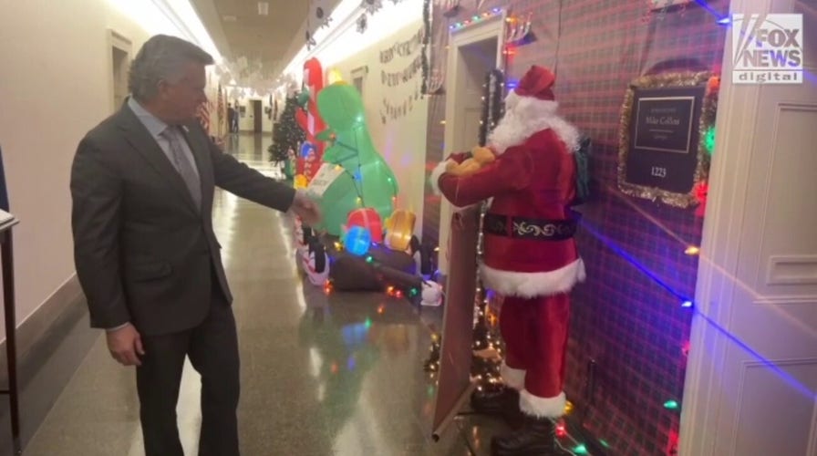 GOP Rep Collins assembles Christmas display 'poking fun' at Biden | Fox
