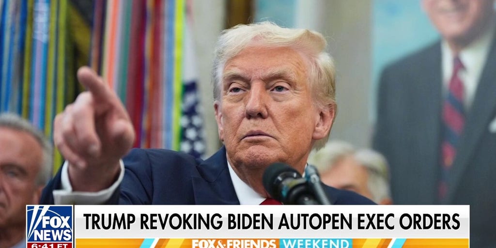 Trump moves to revoke Biden autopen executive orders