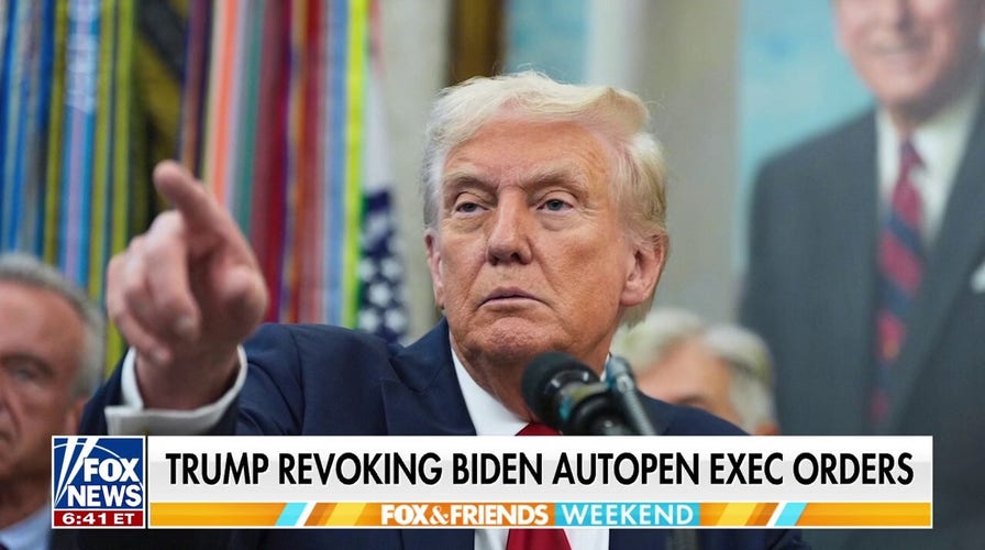 Trump moves to revoke Biden autopen enforcement  orders