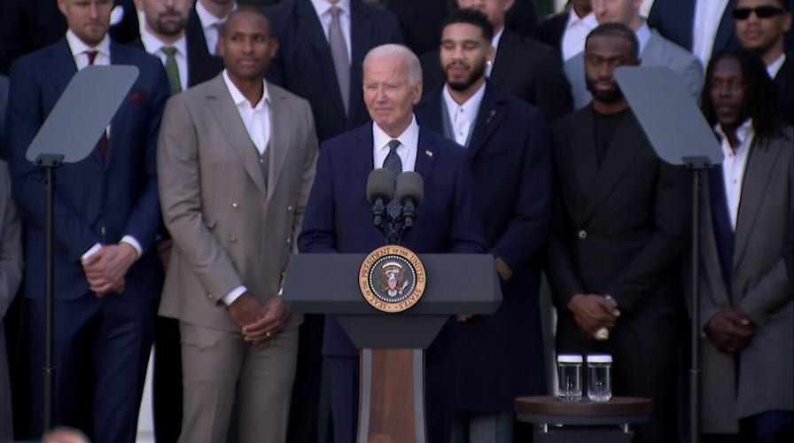 President Biden welcomes 2024 NBA champion Celtics to White House