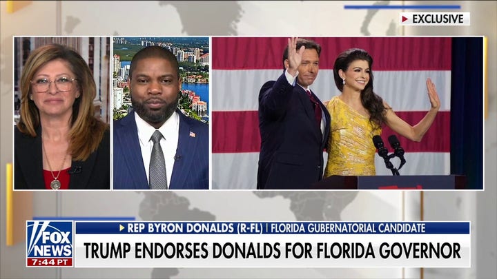 Byron Donalds addresses rumors that Casey DeSantis could launch challenging gubernatorial bid.
