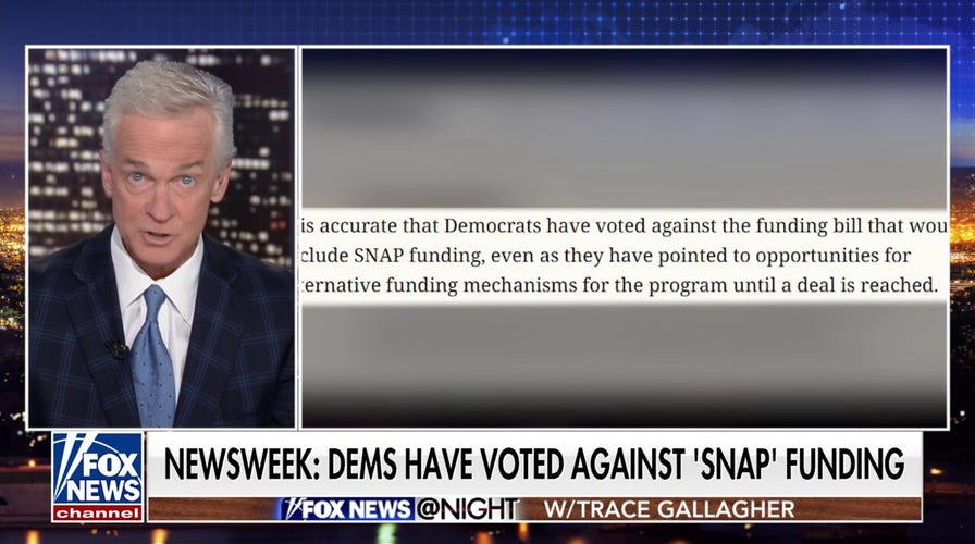 Trace Gallagher: Someone should remind the ‘Costanzian Democrats’ they voted against ’SNAP’ funding