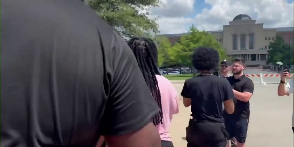 Crowds rally outside courthouse during Karmelo Anthony trial