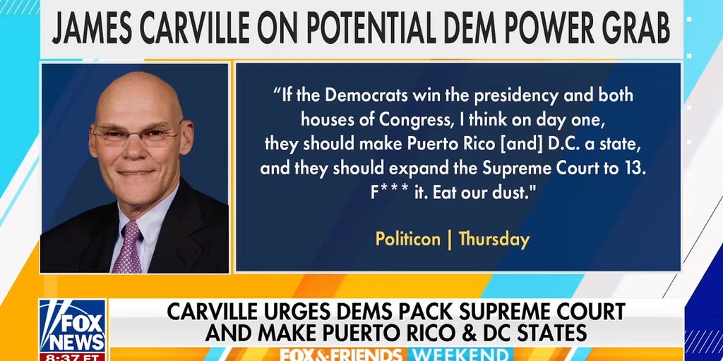 McCarthy blasts Carville's Dem power grab plan for Supreme Court, statehood