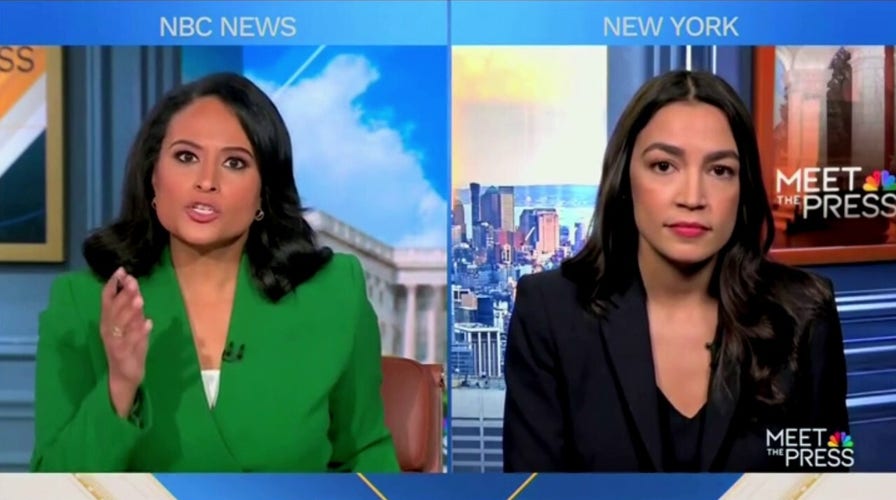 AOC pressed on 'Genocide Joe' label for Biden, says 'young people are appalled'