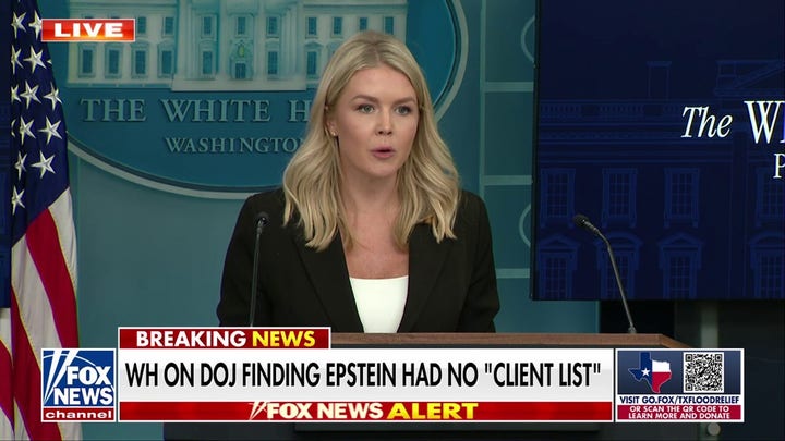 Peter Doocy asks Press Secretary Karoline Leavitt about Jeffrey Epstein files